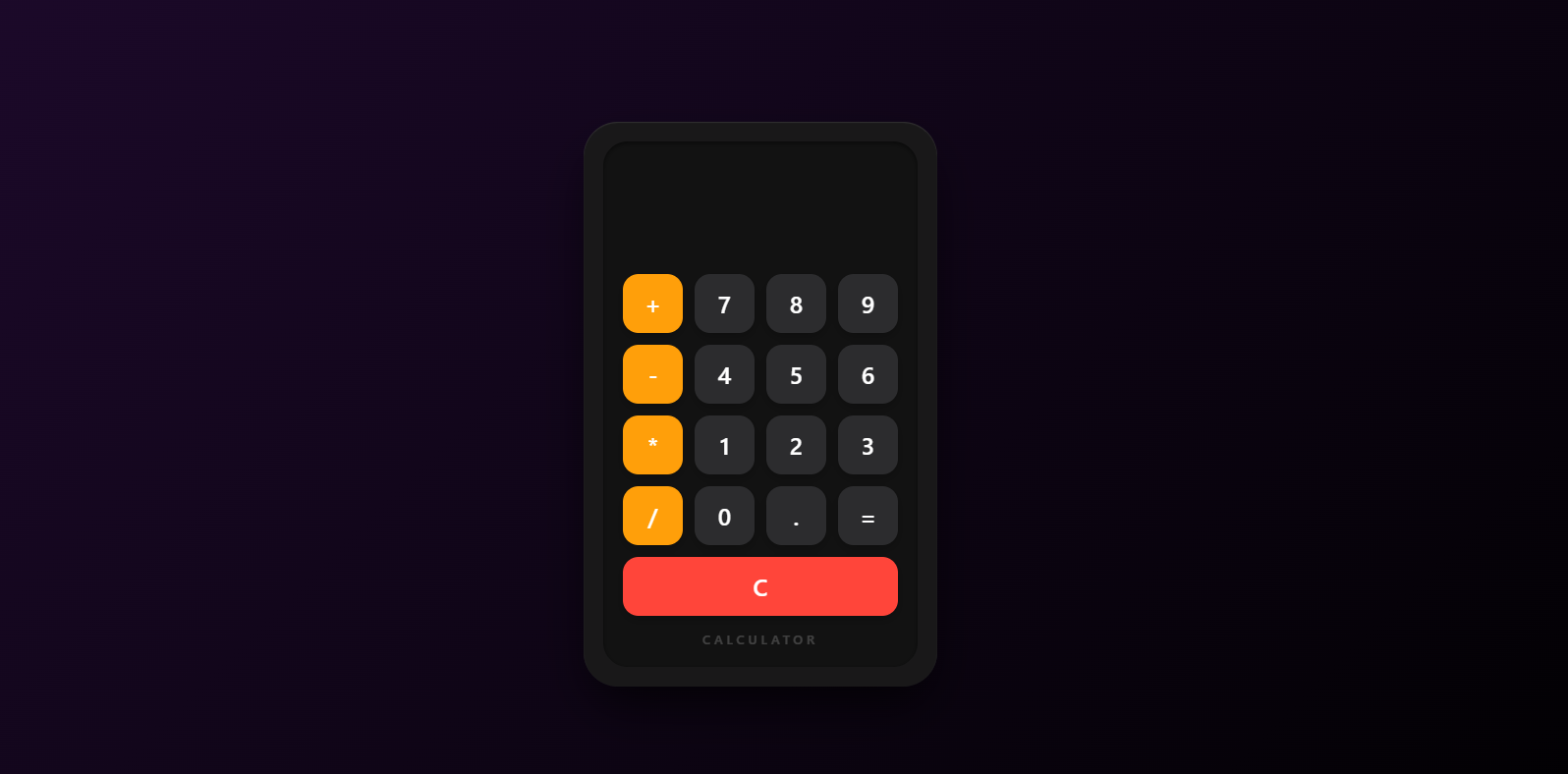 Calculator Interface
